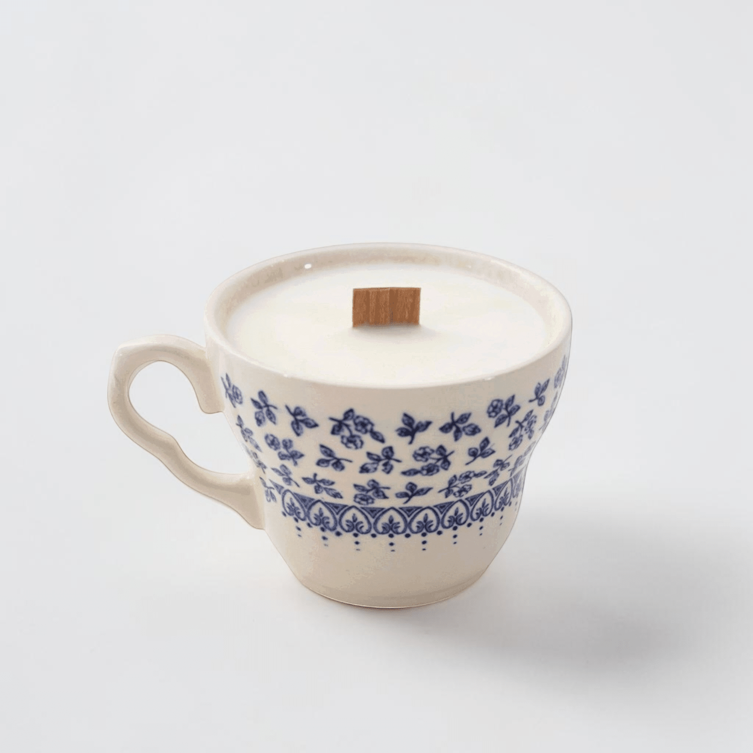 Blue &amp; White Teacup Candles | The Brooklyn Teacup - The Brooklyn Teacup
