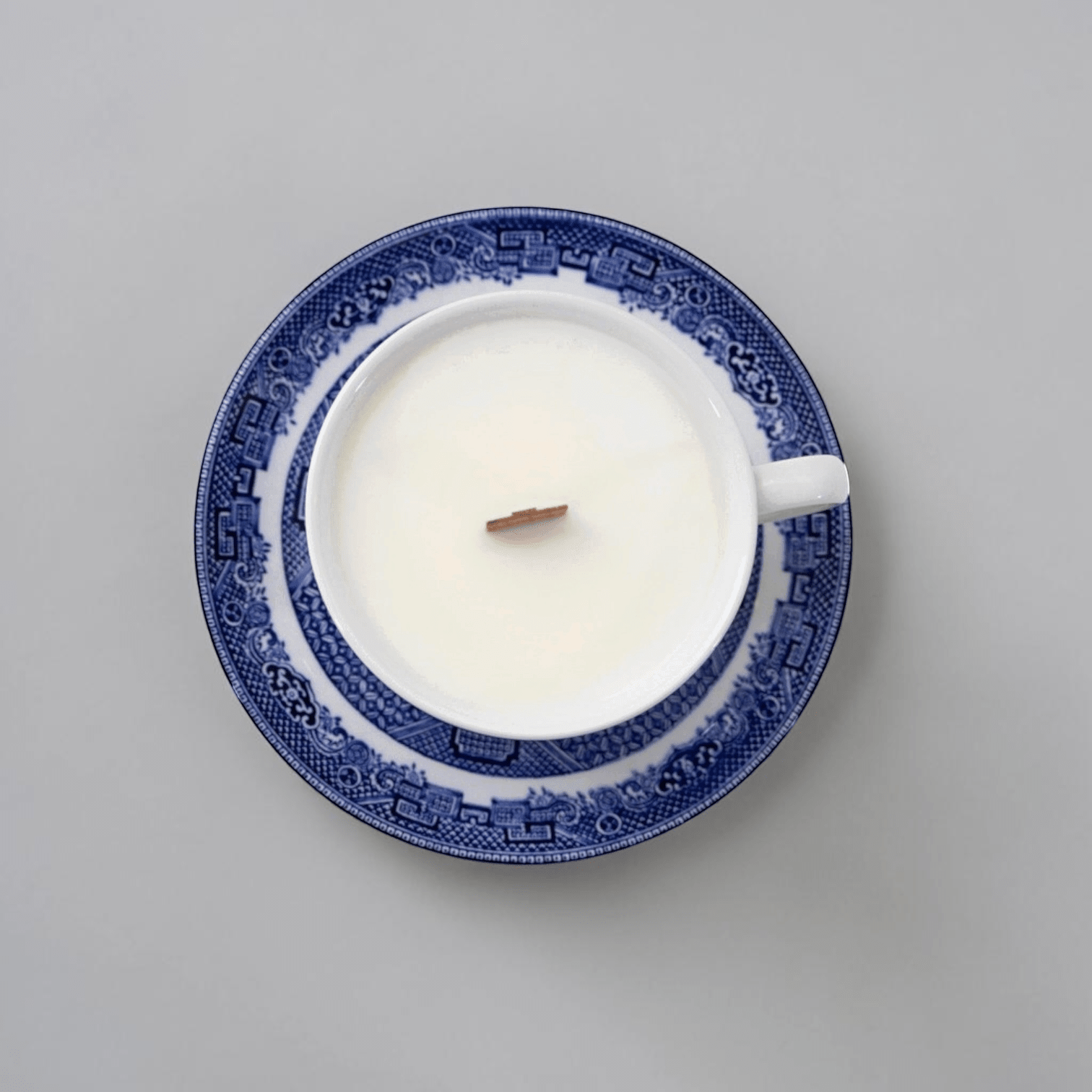 Blue &amp; White Teacup Candles | The Brooklyn Teacup - The Brooklyn Teacup