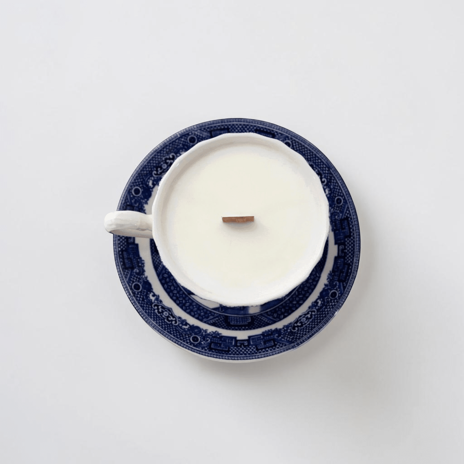 Blue &amp; White Teacup Candles | The Brooklyn Teacup - The Brooklyn Teacup