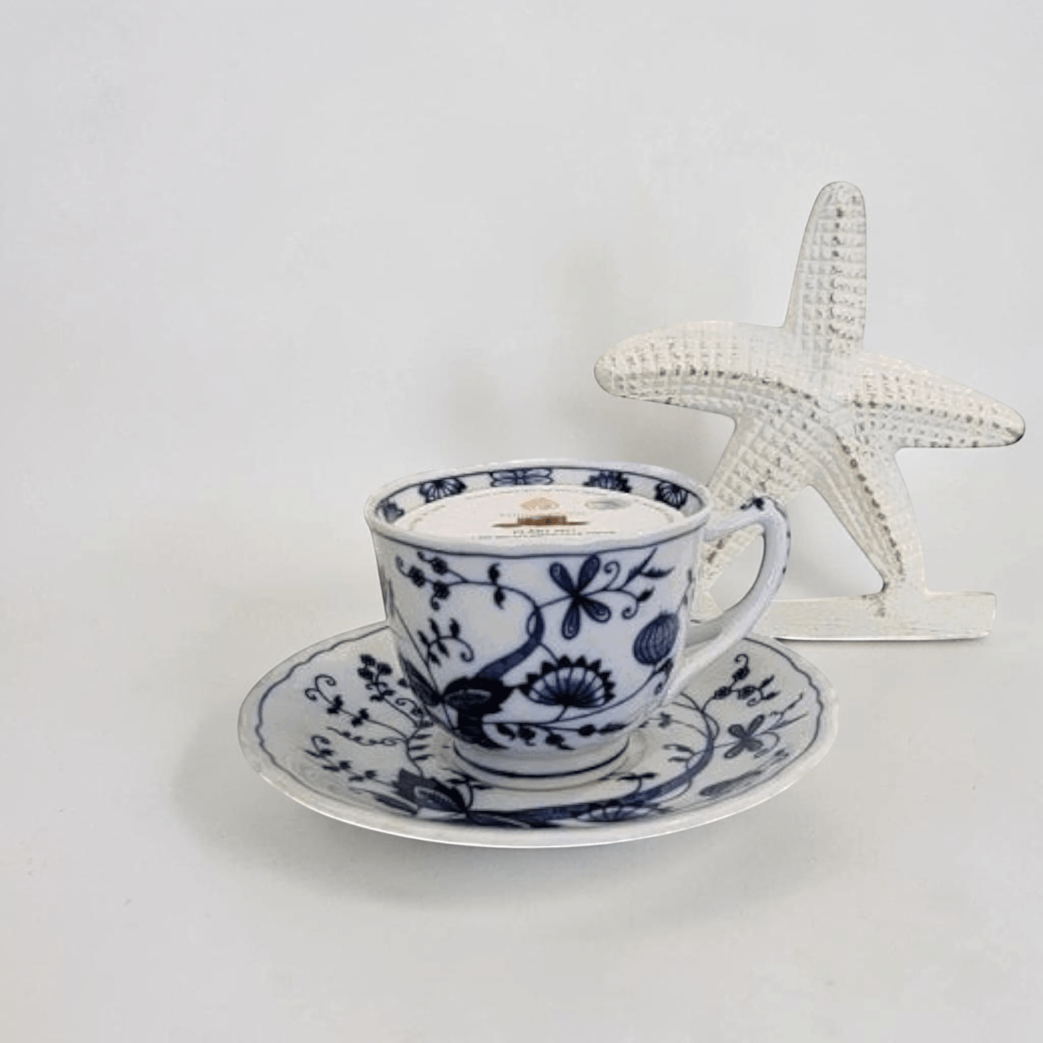 Blue &amp; White Teacup Candles | The Brooklyn Teacup - The Brooklyn Teacup