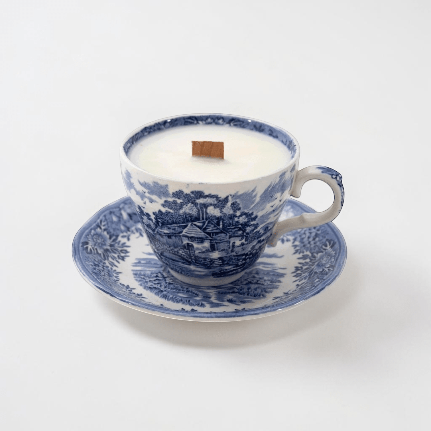 Blue & White Teacup Candles | The Brooklyn Teacup - The Brooklyn Teacup