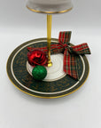 Christmas Holly Gold - Rimmed Teacup Stand | The Brooklyn Teacup - The Brooklyn Teacup