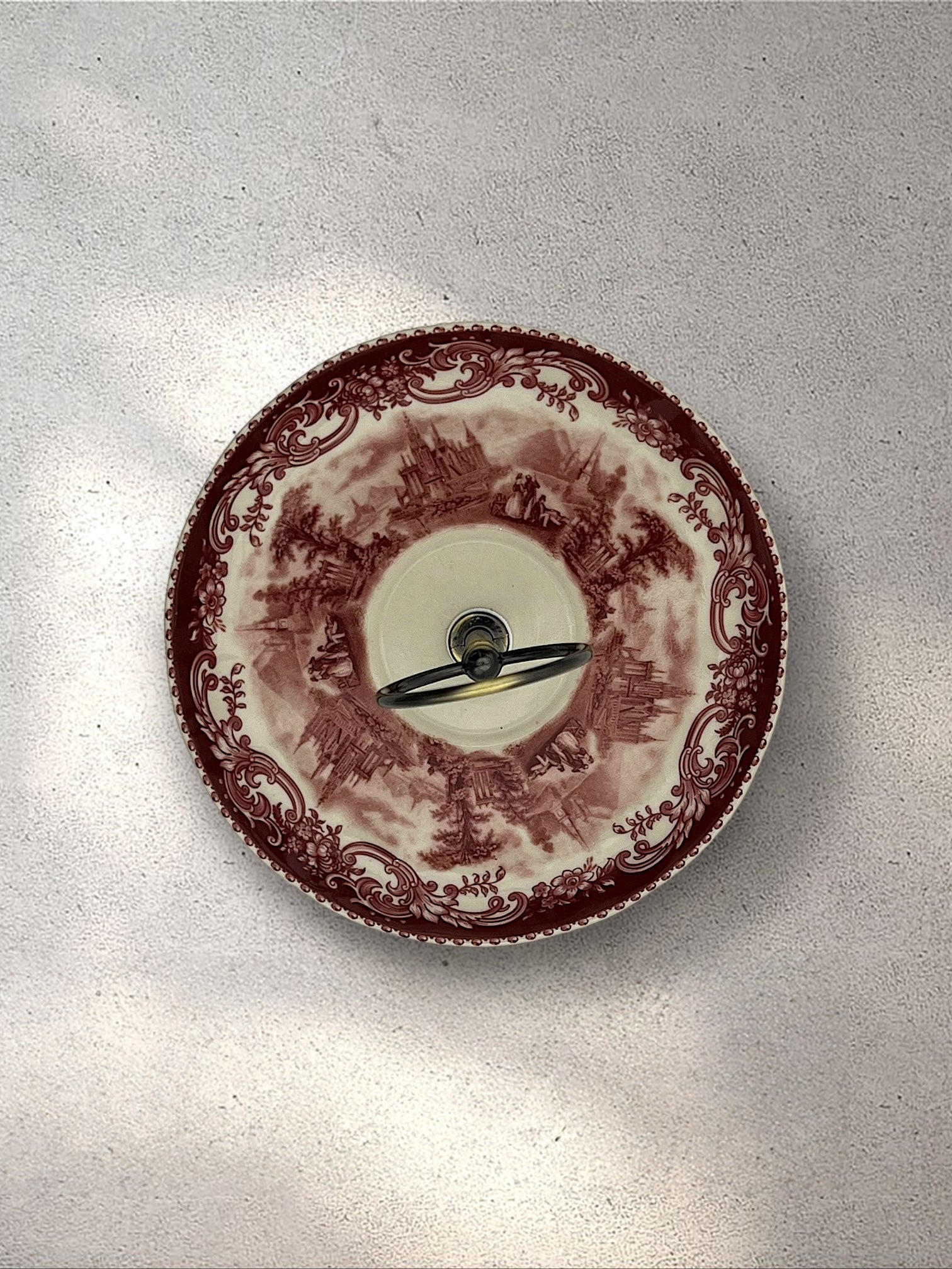 Cranberry Transferware Catchall Dish | The Brooklyn Teacup - The Brooklyn Teacup