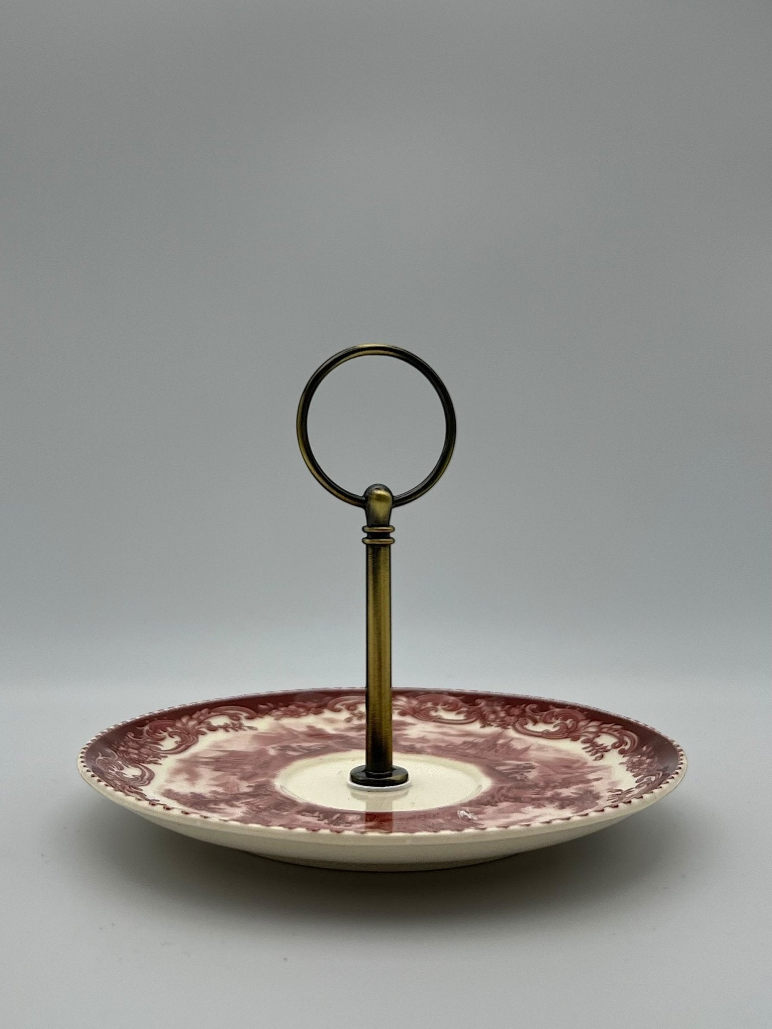 Cranberry Transferware Catchall Dish | The Brooklyn Teacup - The Brooklyn Teacup