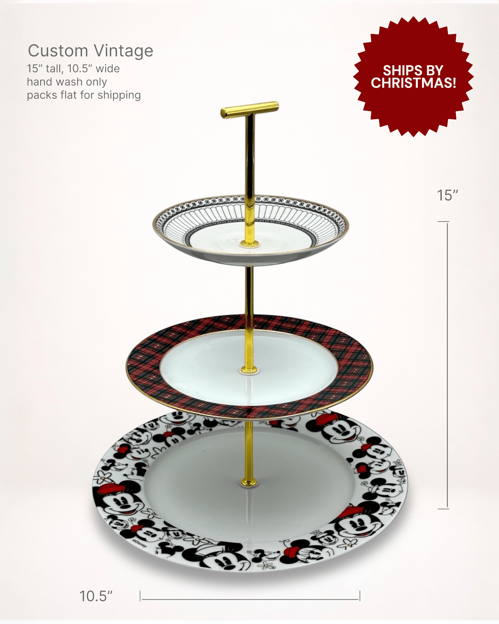 Disney Christmas Hosting Tray | The Brooklyn Teacup - The Brooklyn Teacup