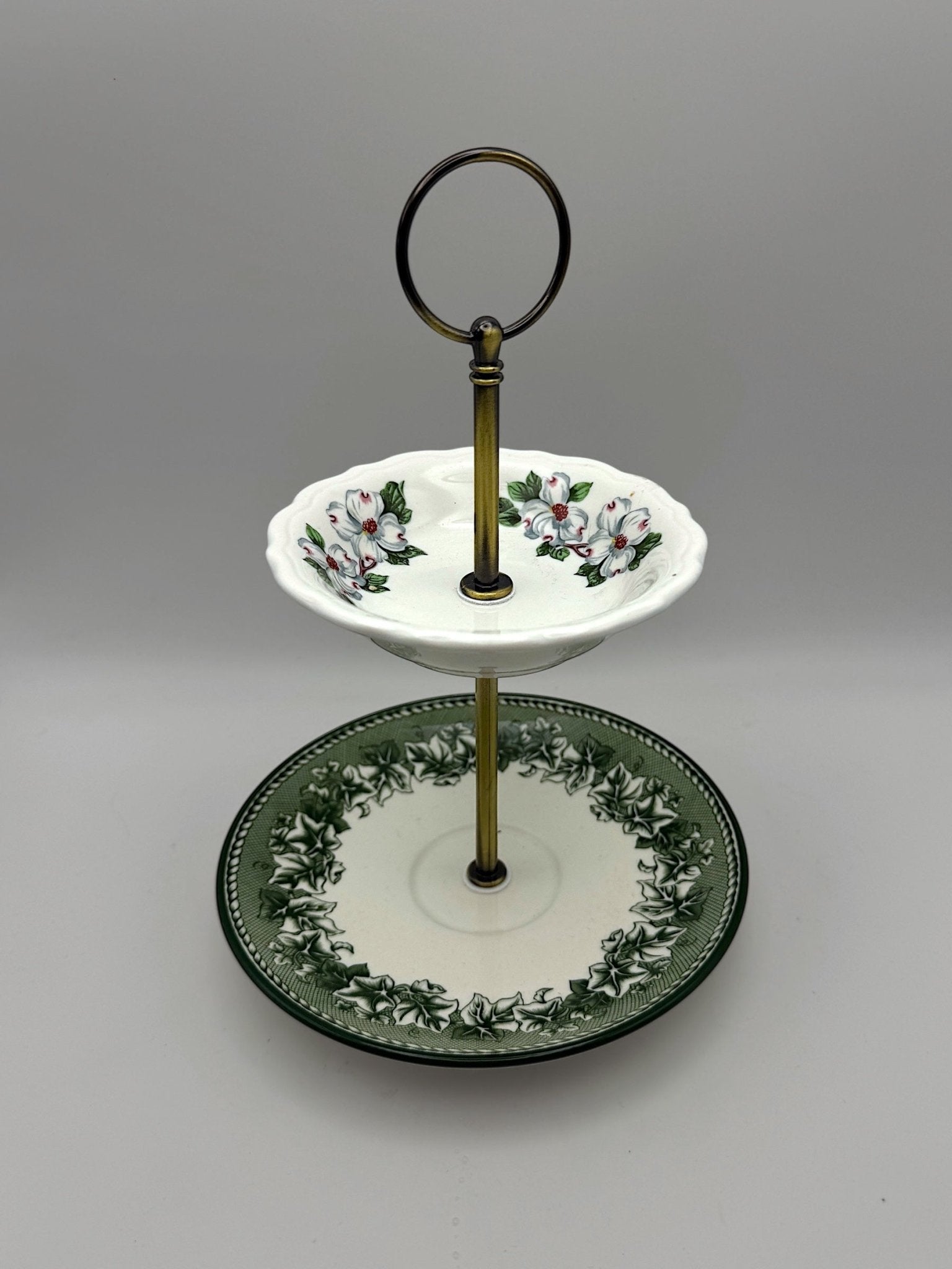 Dogwood Garden Two - Tier | The Brooklyn Teacup - The Brooklyn Teacup