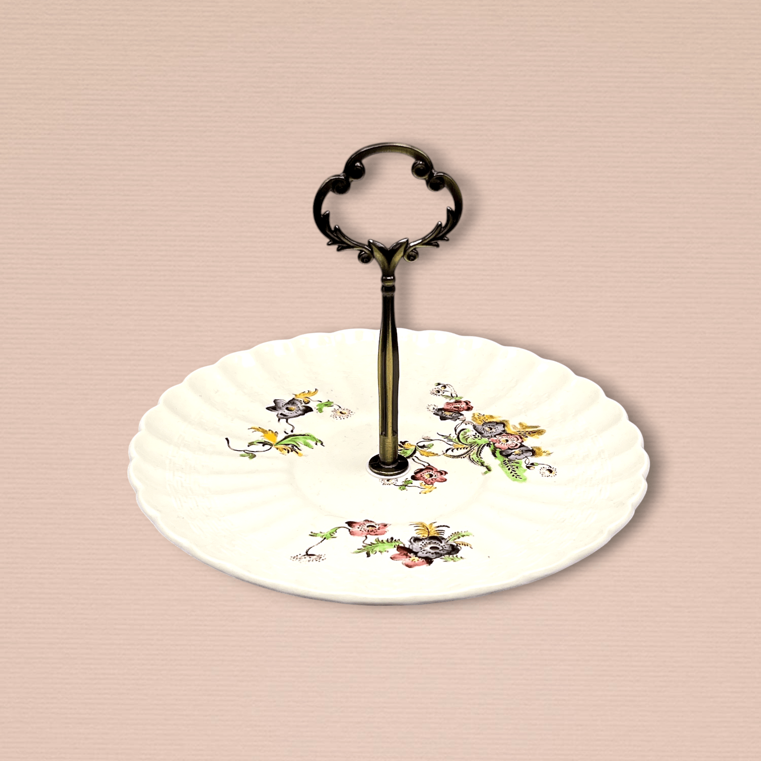 English Garden Valet Tray – Vintage Floral Porcelain Jewelry Stand | The Brooklyn Teacup - The Brooklyn Teacup