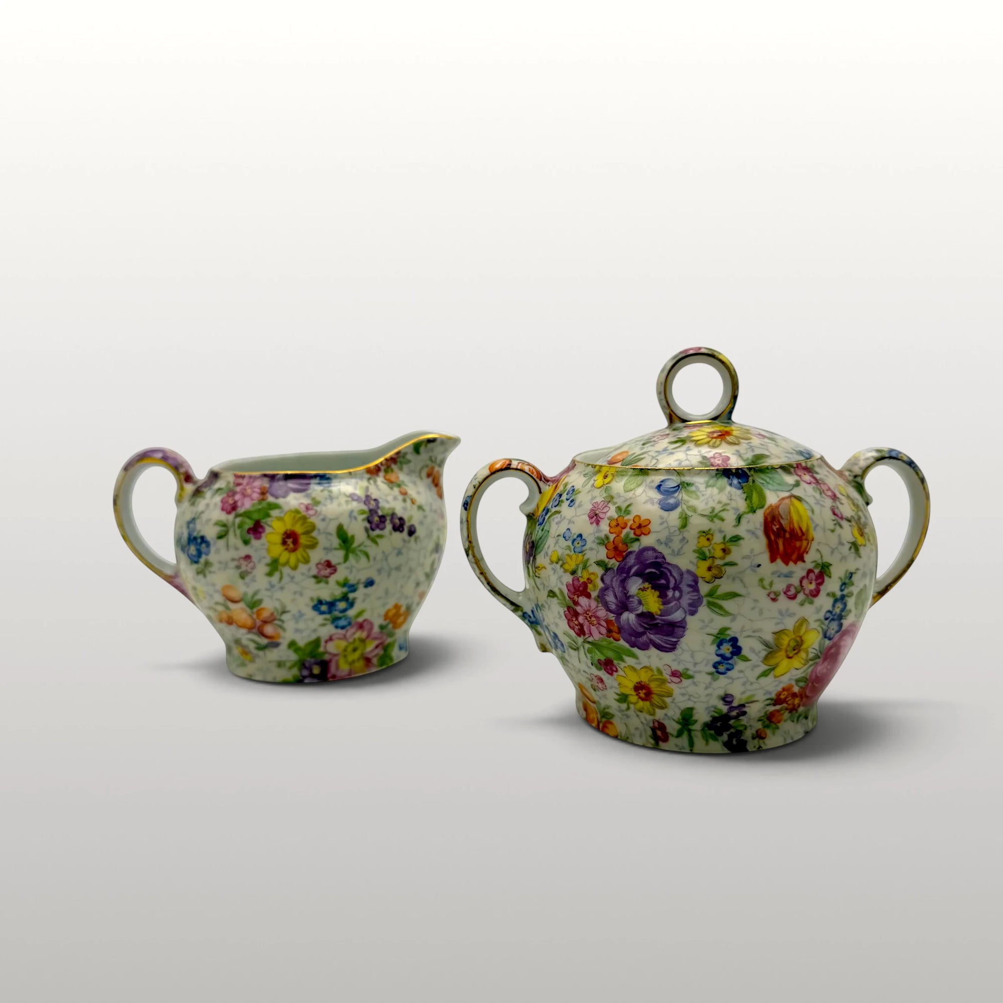 Floral Sugar &amp; Creamer Sets