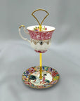 Famille Rose Teacup Stand | The Brooklyn Teacup - The Brooklyn Teacup