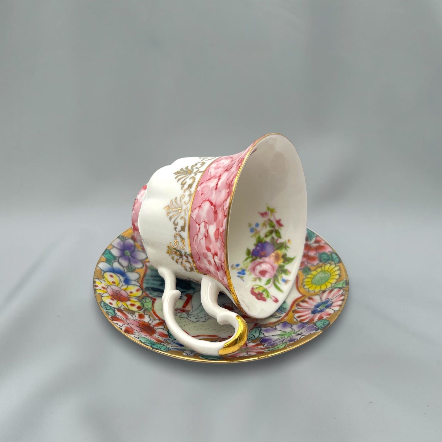 Famille Rose Teacup Stand | The Brooklyn Teacup - The Brooklyn Teacup