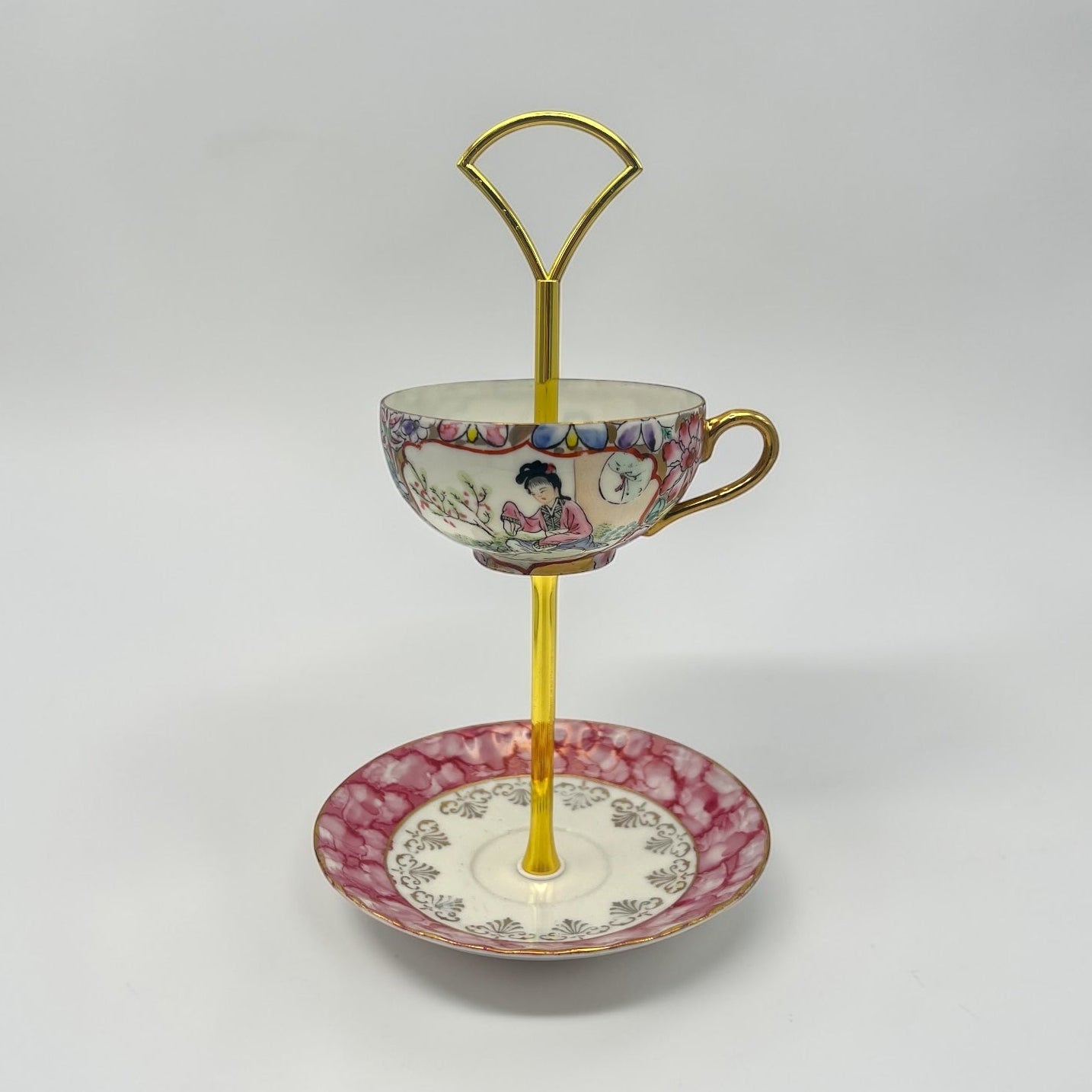 Famille Rose Teacup Stand | The Brooklyn Teacup - The Brooklyn Teacup