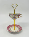 Famille Rose Teacup Stand | The Brooklyn Teacup - The Brooklyn Teacup