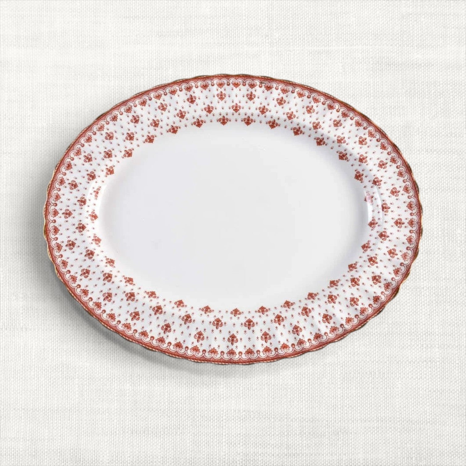 Vintage Spode Fleur de Lys Serving Platter Platter (16")