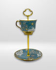 Gold Foil Teacup Stand | The Brooklyn Teacup - The Brooklyn Teacup