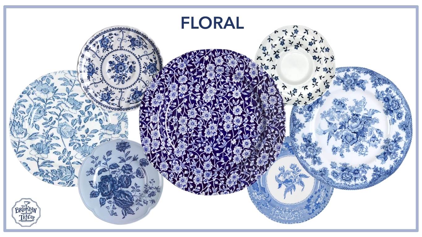 Gracious Blue & White Dinner Plates (Set of 4) | The Brooklyn Teacup - The Brooklyn Teacup
