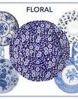 Gracious Blue & White Dinner Plates (Set of 4) | The Brooklyn Teacup - The Brooklyn Teacup
