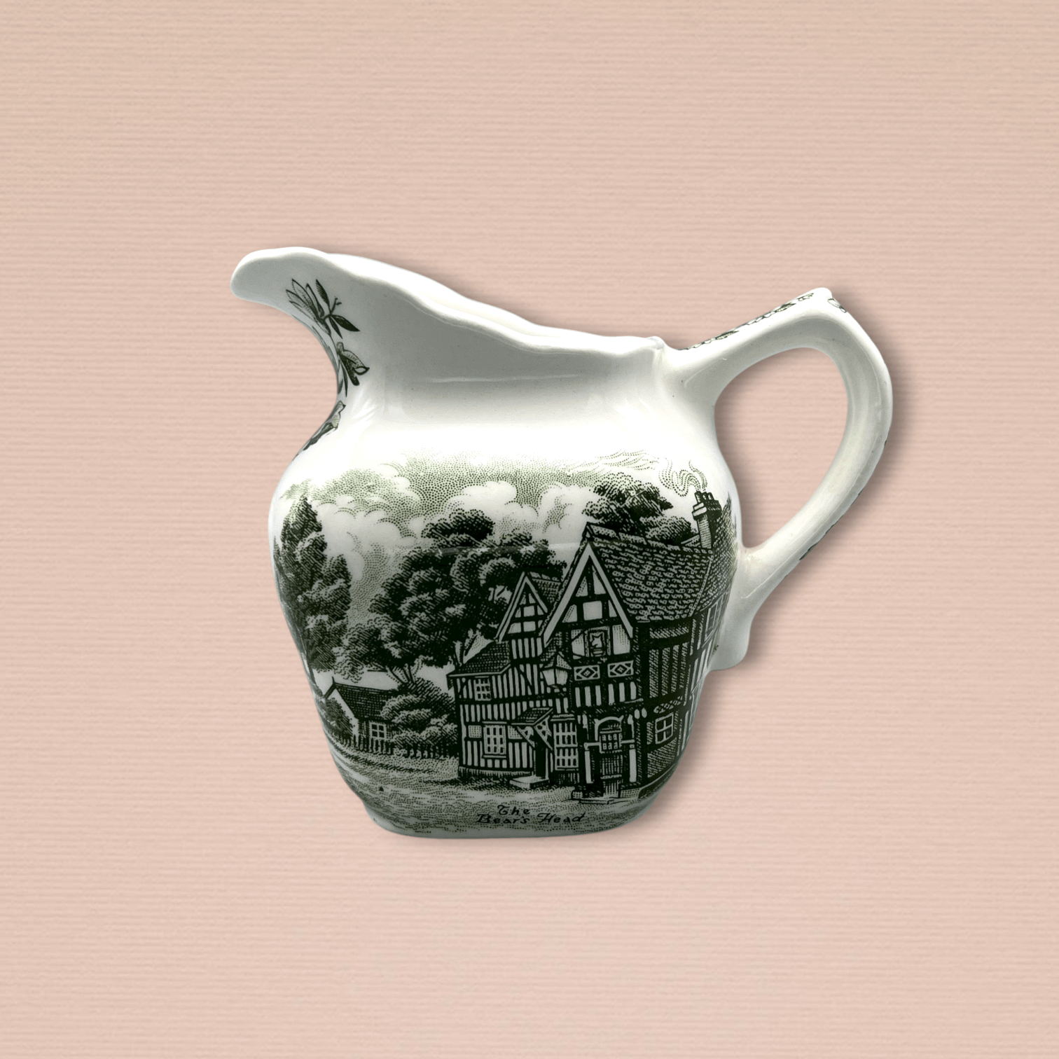 Grindley Green Transferware Cream Pitcher | The Brooklyn Teacup - The Brooklyn Teacup