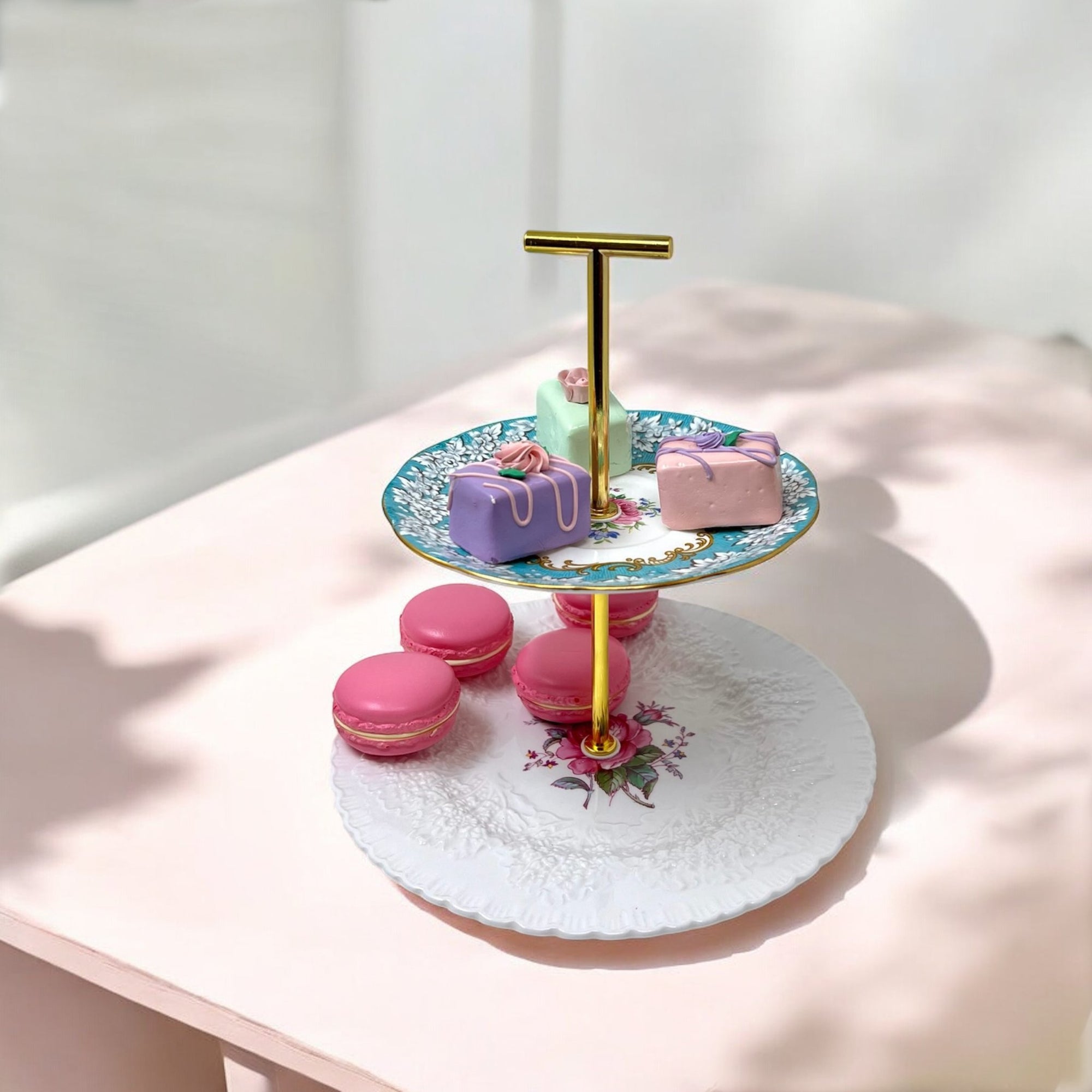 Halsey 2 Tier Tray | The Brooklyn Teacup - The Brooklyn Teacup