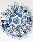 Handpicked Blue & White Teacup & Saucer Set (sold in sets of 4) | The Brooklyn Teacup - The Brooklyn Teacup