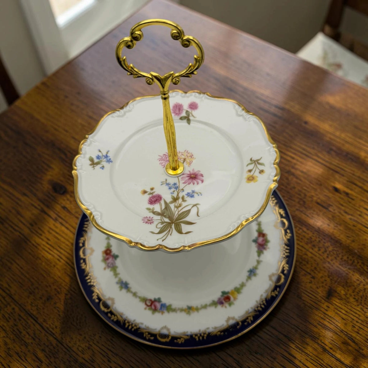 Jewel Tone 2-Tier Tray | The Brooklyn Teacup - The Brooklyn Teacup