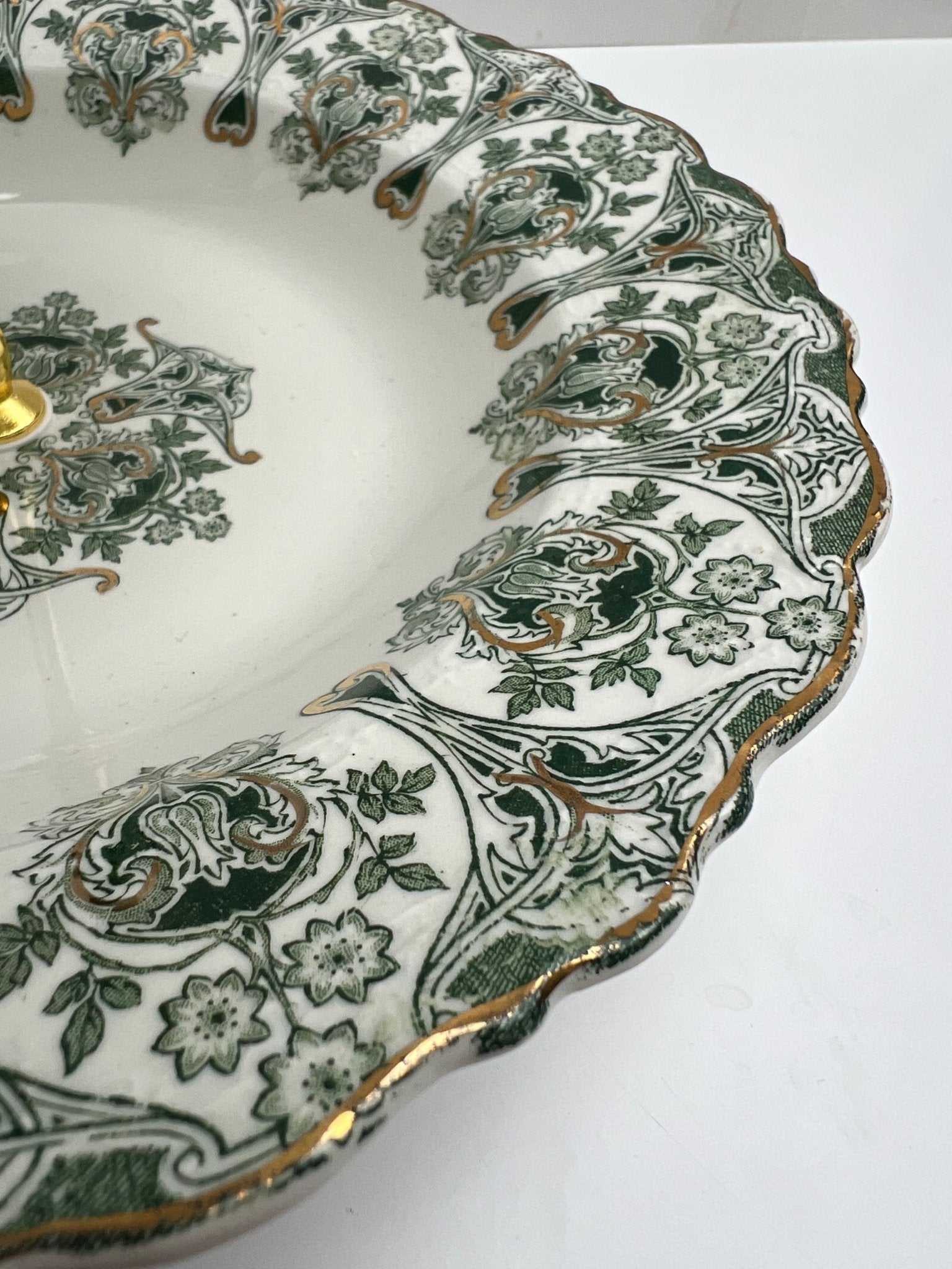 Limoges Gold Garland x J&G Meakin Genoa Two - Tiered Tray | The Brooklyn Teacup - The Brooklyn Teacup