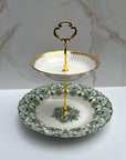 Limoges Gold Garland x J&G Meakin Genoa Two - Tiered Tray | The Brooklyn Teacup - The Brooklyn Teacup