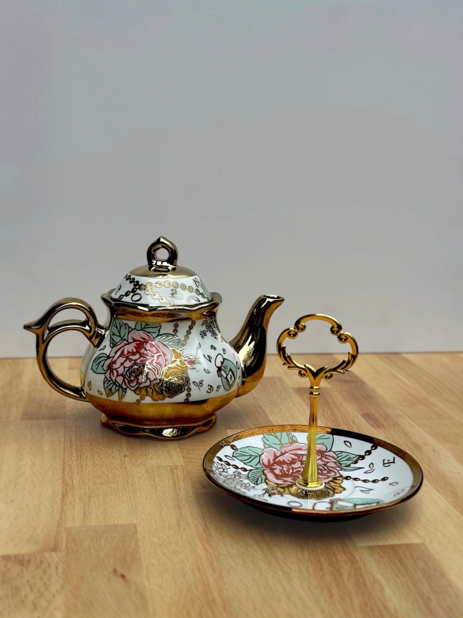 Lustreware Mini Teapot & Valet Tray | The Brooklyn Teacup - The Brooklyn Teacup