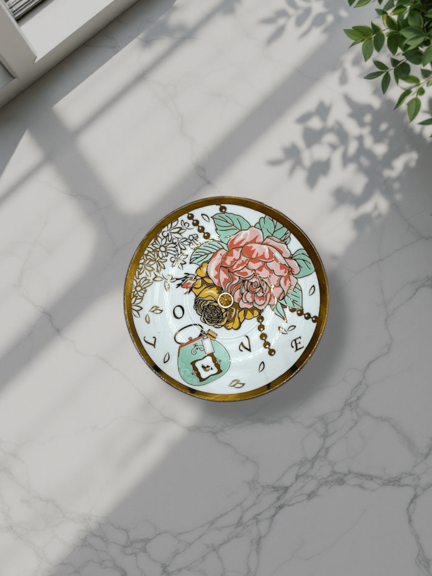 Metallic Rose Bouquet Ring Holder | The Brooklyn Teacup - The Brooklyn Teacup