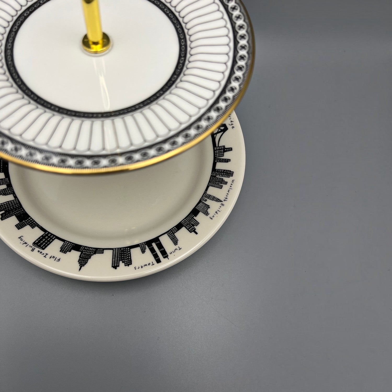 Metropolitan 2 Tier Tray | The Brooklyn Teacup - The Brooklyn Teacup