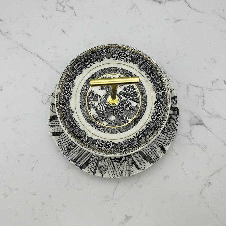 Metropolitan 2 Tier Tray | The Brooklyn Teacup - The Brooklyn Teacup