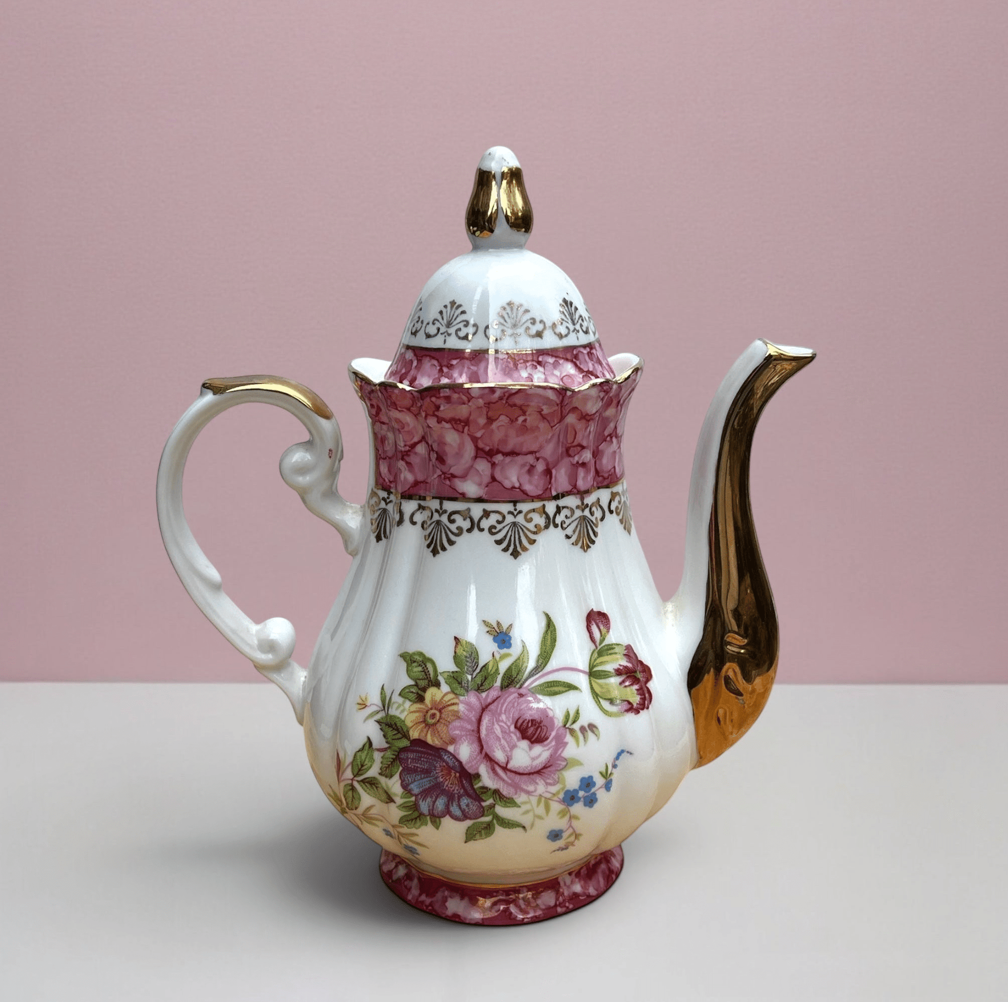 Ornate Floral Coffee Pot | The Brooklyn Teacup - The Brooklyn Teacup