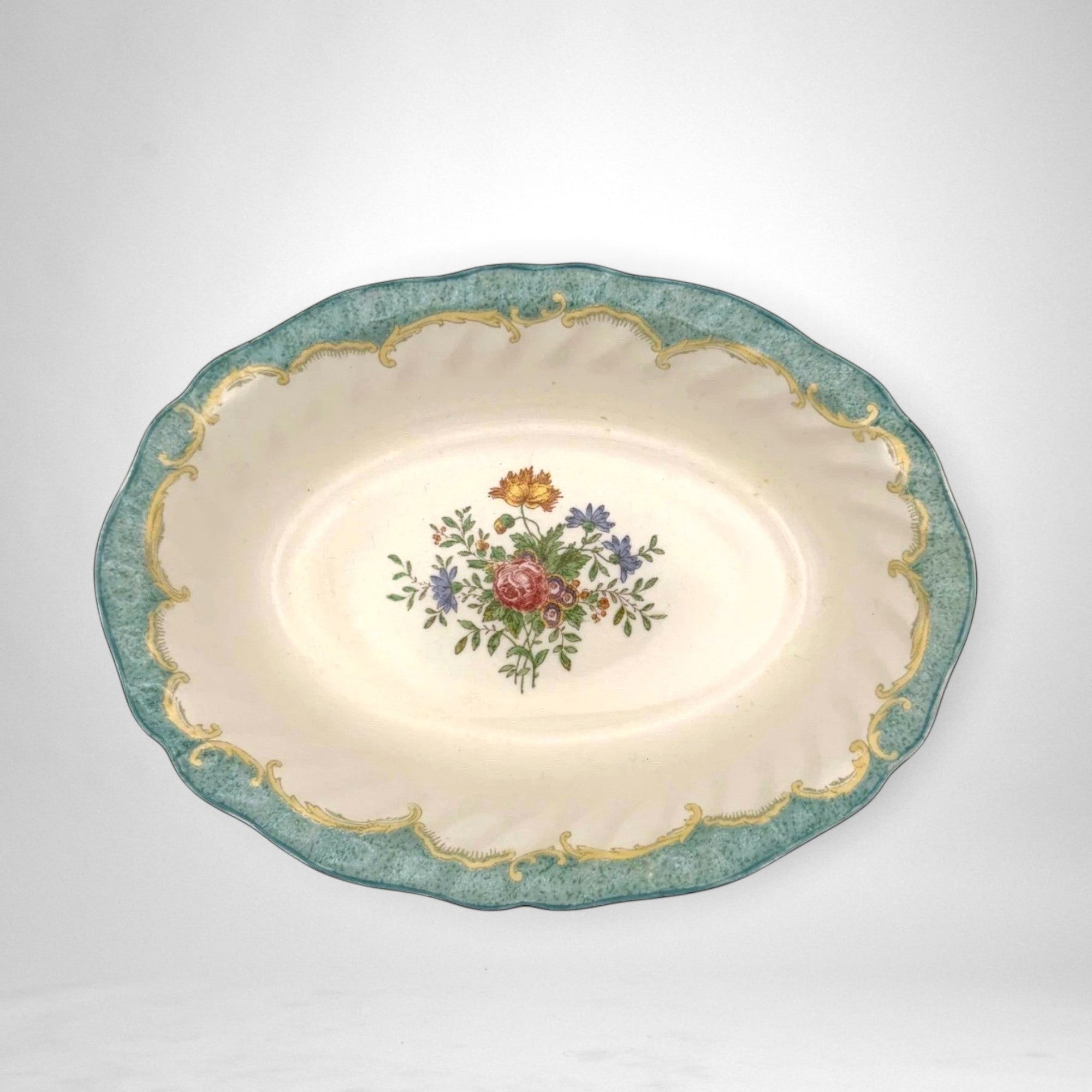 Oval Floral Serving Bowls (~10") | The Brooklyn Teacup - The Brooklyn Teacup