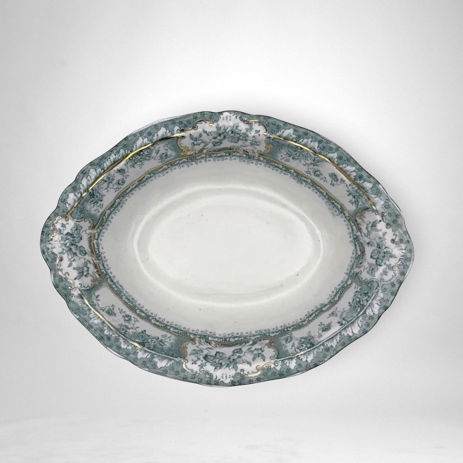 Oval Floral Serving Bowls (~10") | The Brooklyn Teacup - The Brooklyn Teacup