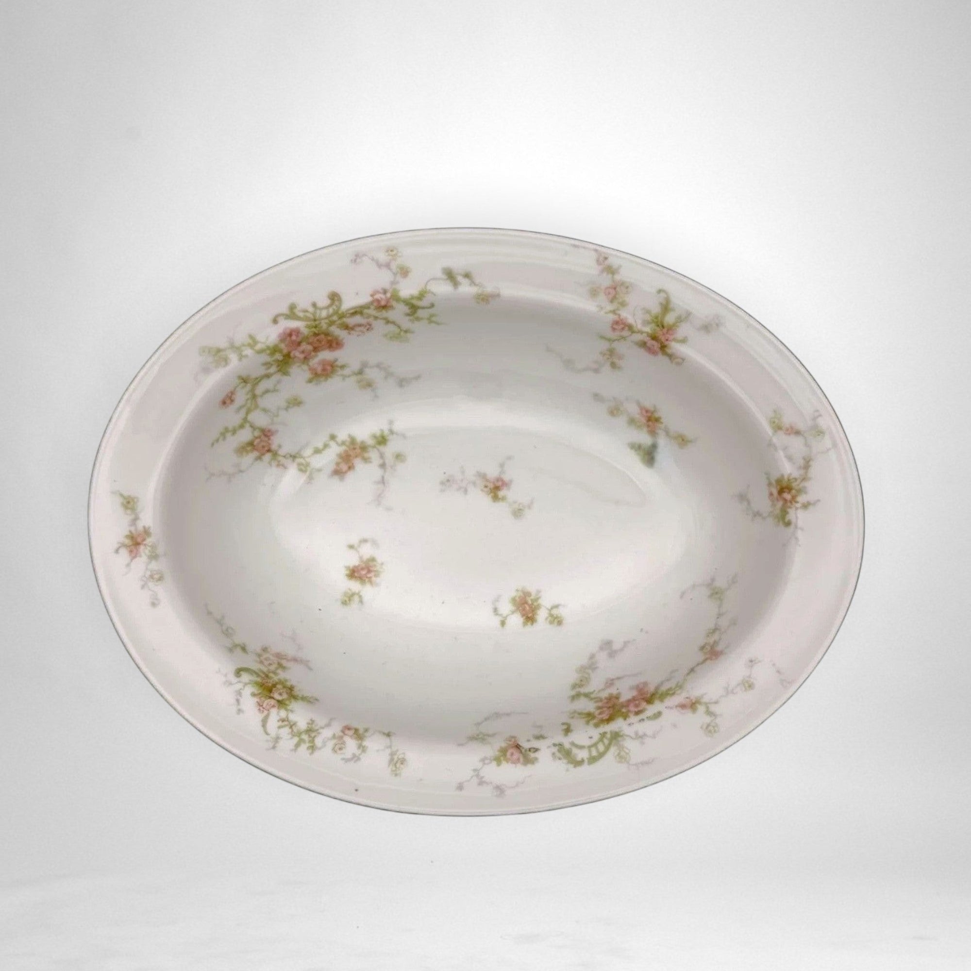 Oval Floral Serving Bowls (~10") | The Brooklyn Teacup - The Brooklyn Teacup