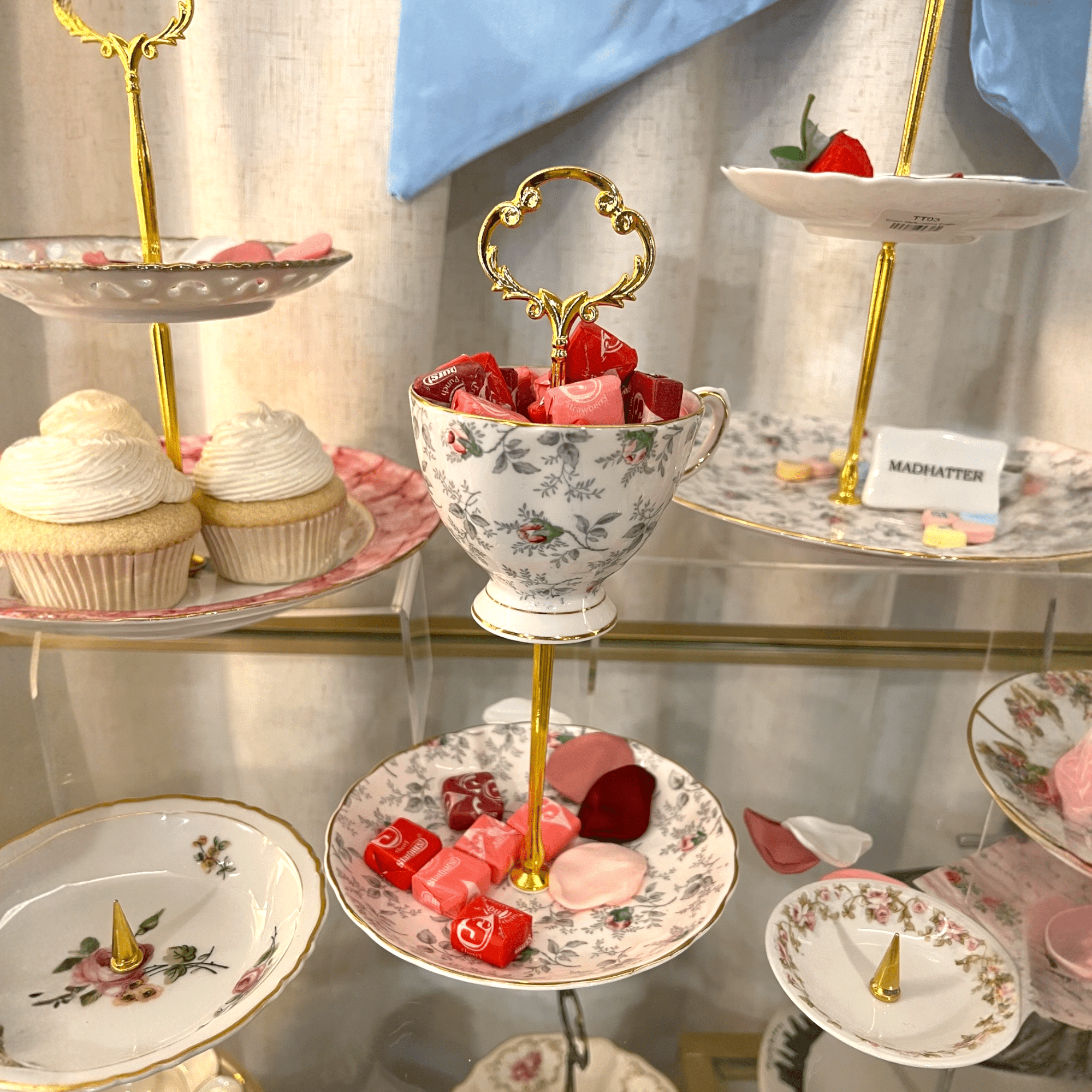 Pale Pink Blooms Teacup Stand | The Brooklyn Teacup - The Brooklyn Teacup