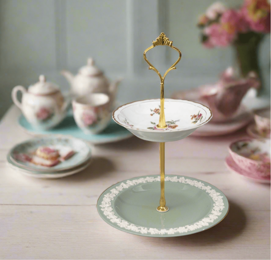 Park Place Petite Tiered Tray | The Brooklyn Teacup - The Brooklyn Teacup