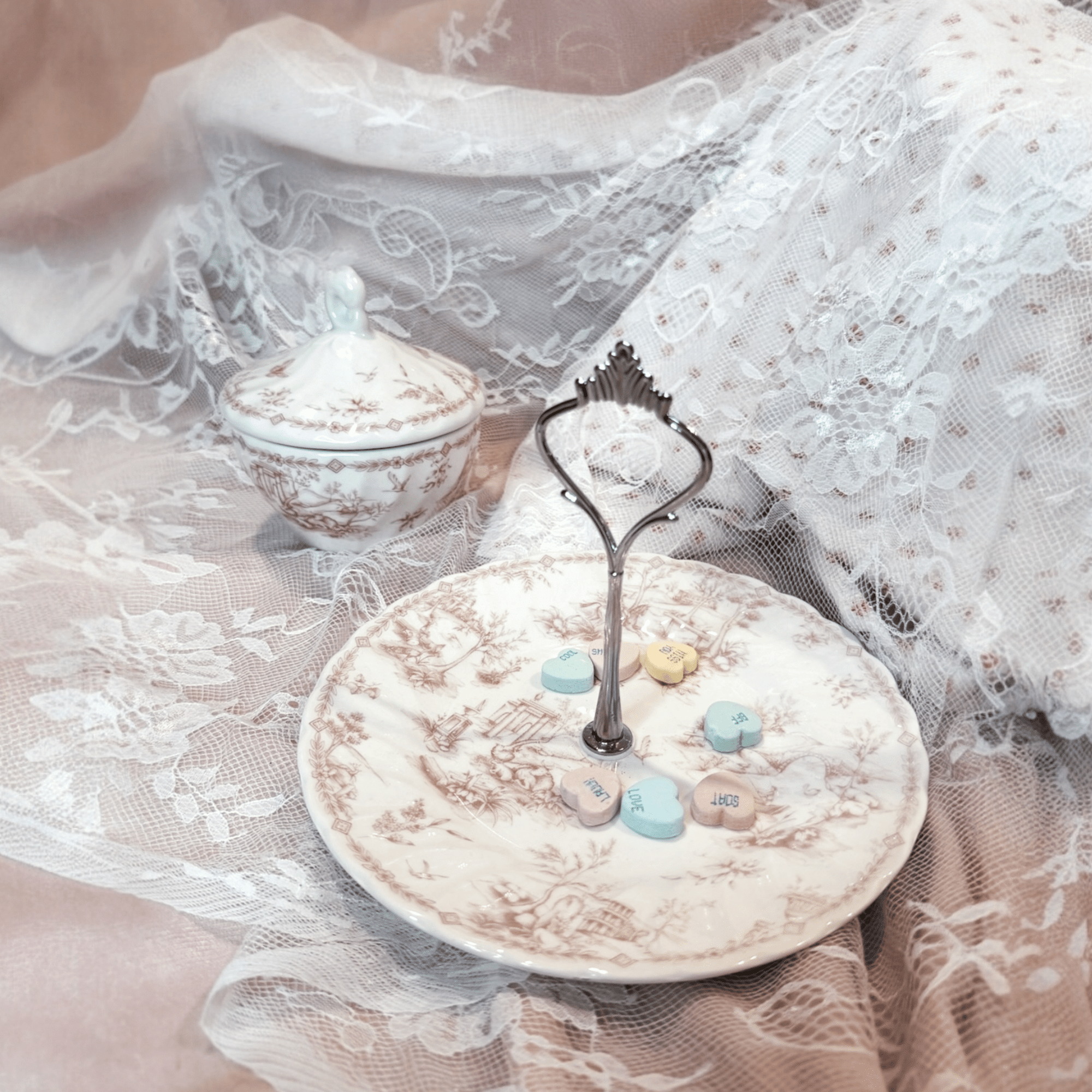 Pink Ironstone Key & Catchall Tray | The Brooklyn Teacup - The Brooklyn Teacup