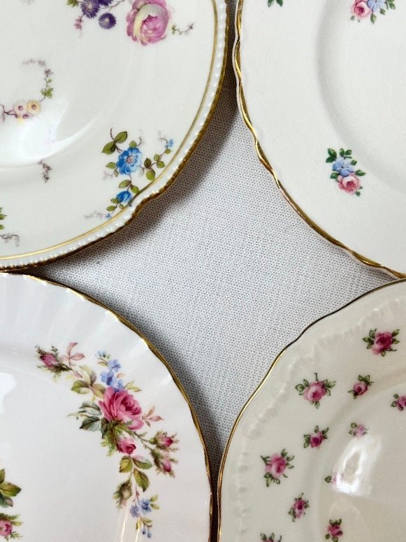 Pink small plates 6” (set of 4) | The Brooklyn Teacup - The Brooklyn Teacup