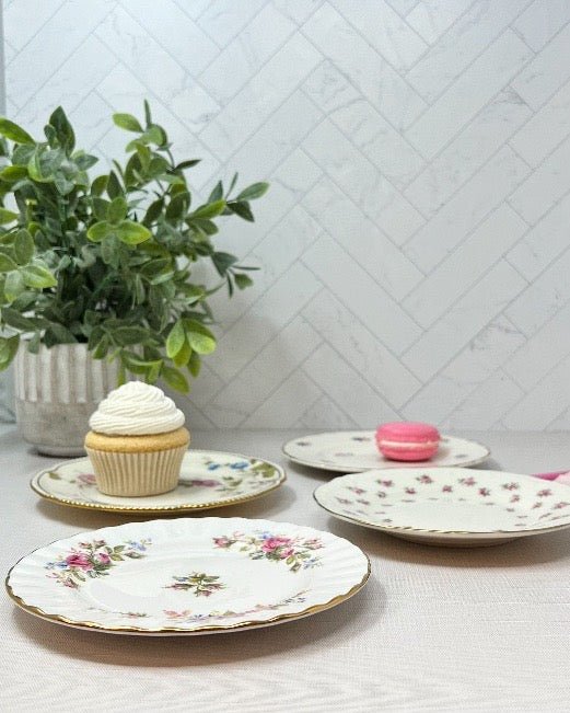 Pink small plates 6” (set of 4) | The Brooklyn Teacup - The Brooklyn Teacup