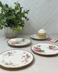 Pink small plates 6” (set of 4) | The Brooklyn Teacup - The Brooklyn Teacup