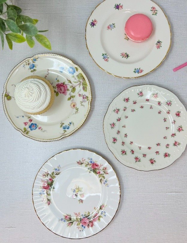 Pink small plates 6” (set of 4) | The Brooklyn Teacup - The Brooklyn Teacup
