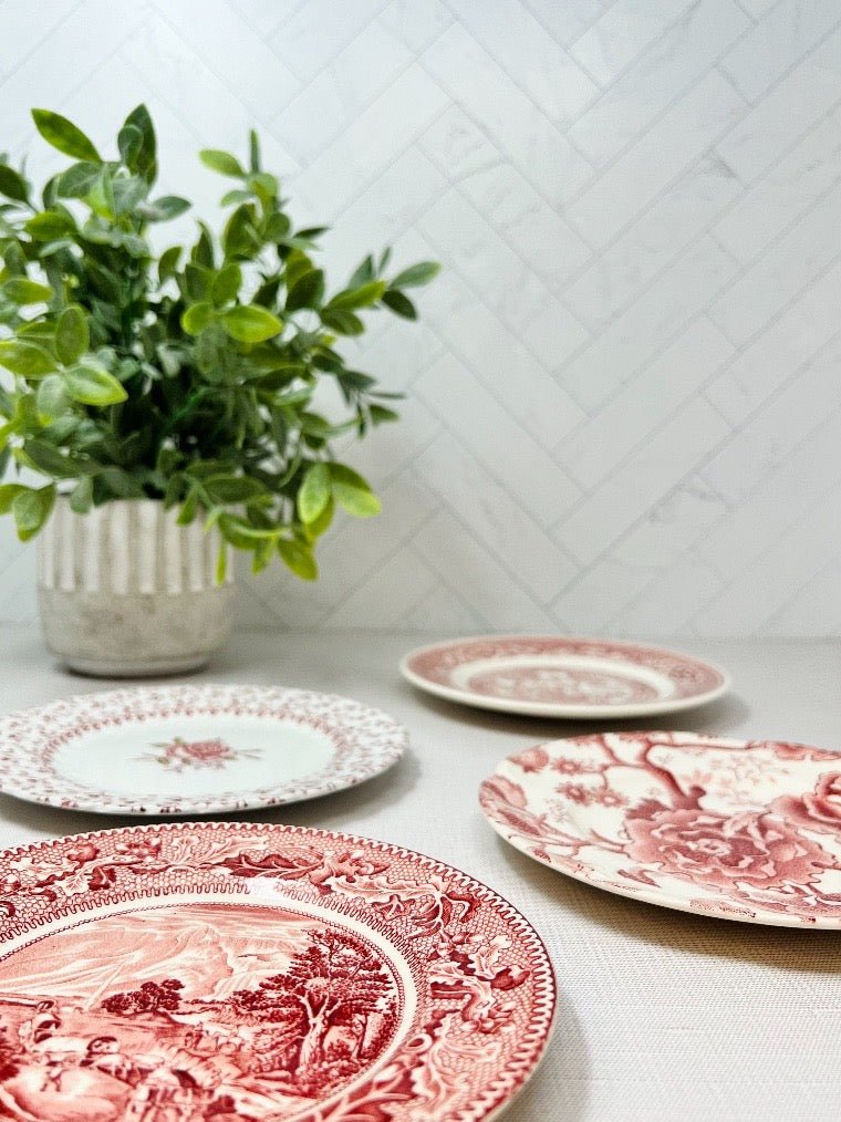 Redware small plates 6” (set of 4) | The Brooklyn Teacup - The Brooklyn Teacup