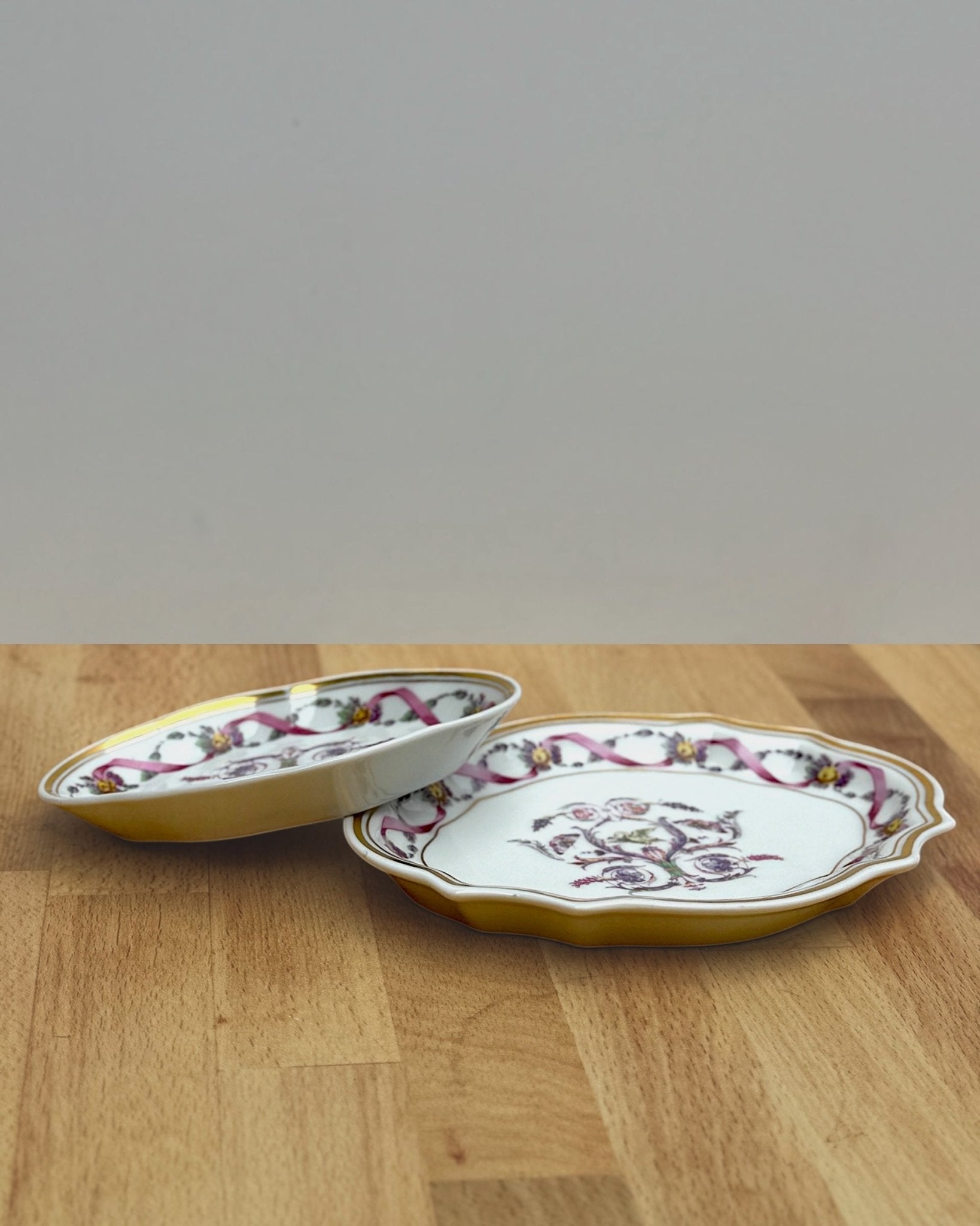 Richard Ginori Rapallo Ribbon & Rose Trinket Dish Set (2 - Piece) | Richard Ginori - The Brooklyn Teacup