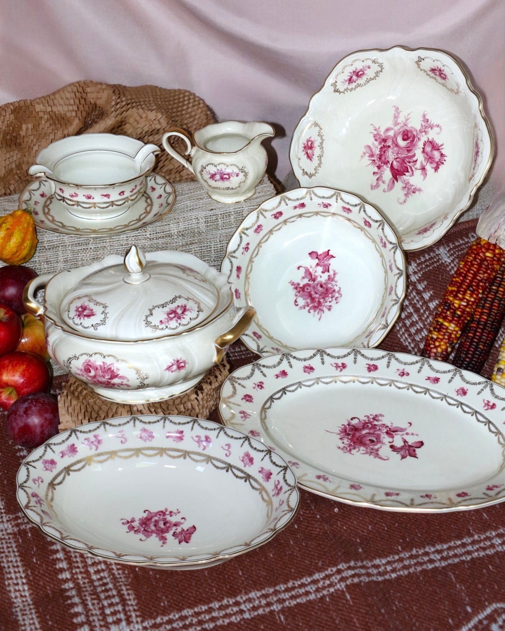 Rosenthal Viktoria & Royal Ivory Minuet Serving Set | The Brooklyn Teacup - The Brooklyn Teacup