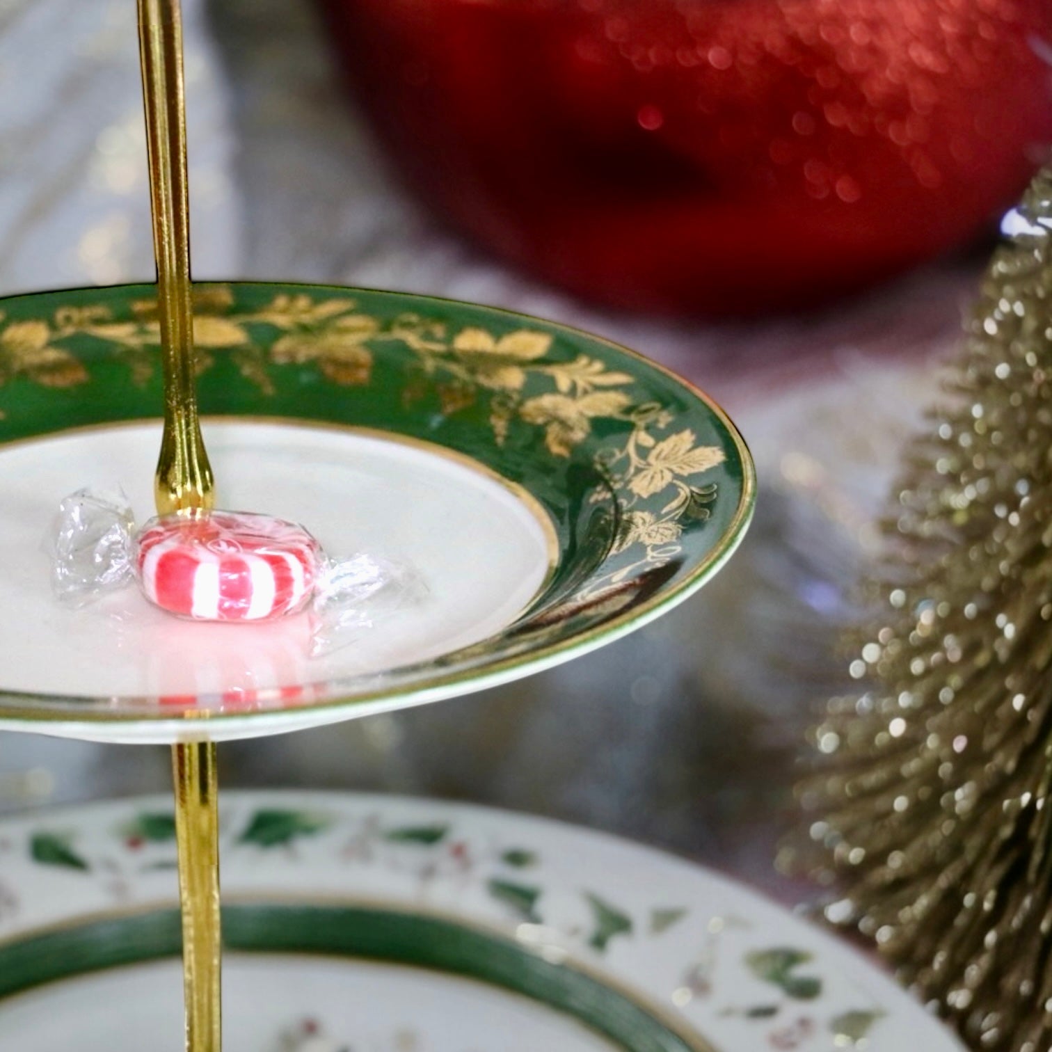 Seasons of Love Three - Tier Serving Stand | The Brooklyn Teacup - The Brooklyn Teacup