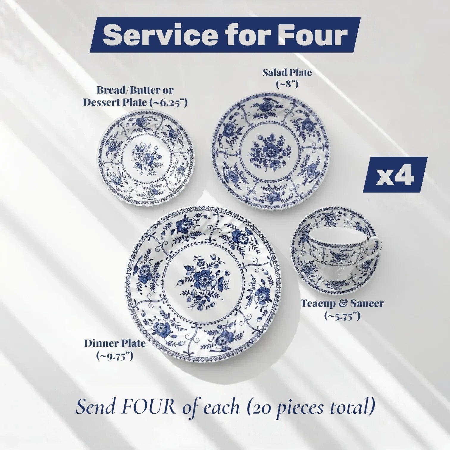 Service for Four | Share the Story | The Brooklyn Teacup - The Brooklyn Teacup