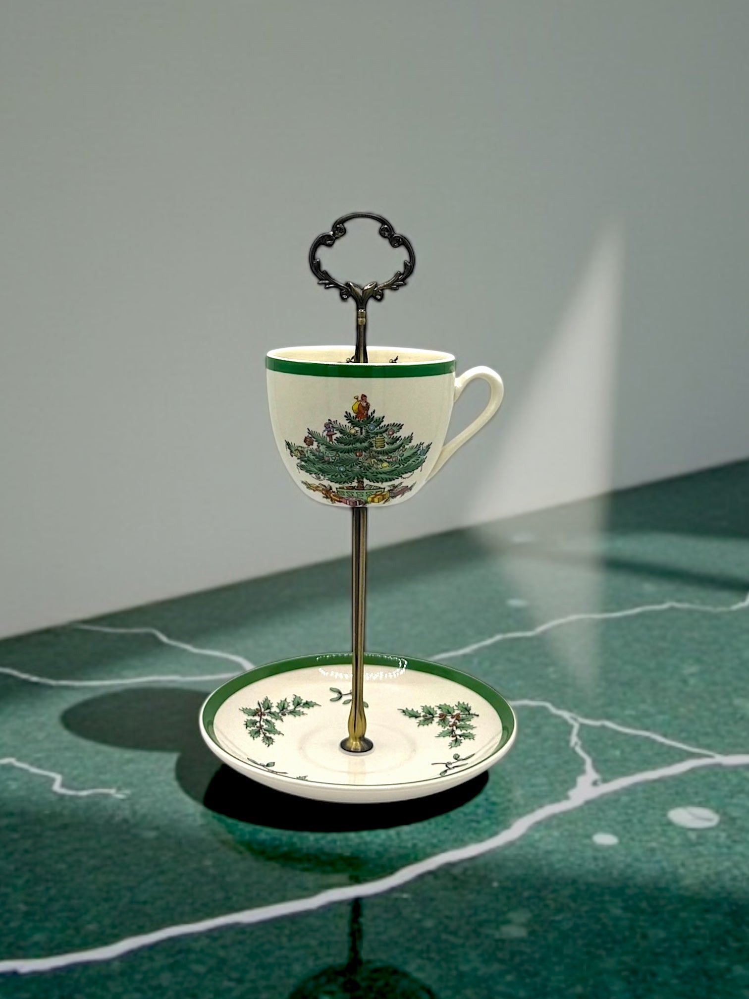 Spode Christmas Tree Teacup Stand | The Brooklyn Teacup - The Brooklyn Teacup