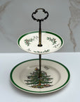 Spode Christmas Tree Two - Tiered Tray | The Brooklyn Teacup - The Brooklyn Teacup