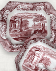 Spode Red Transferware Covered Serving Dish | The Brooklyn Teacup - The Brooklyn Teacup