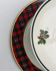Tartan Holly Two - Tiered Tray | The Brooklyn Teacup - The Brooklyn Teacup